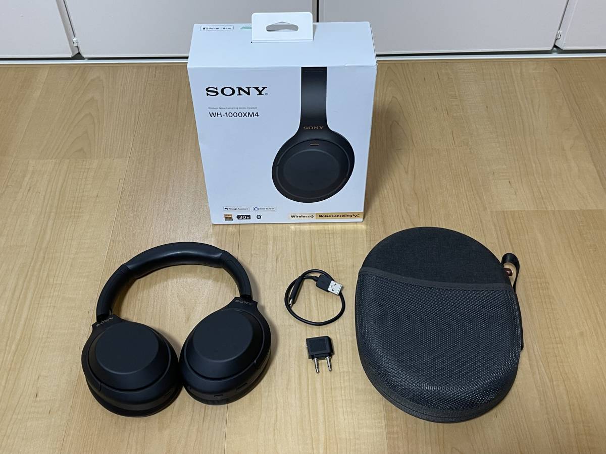 お気に入り 美品 SONY WH-1000XM4 イヤーパッド新品 ブラック ソニー