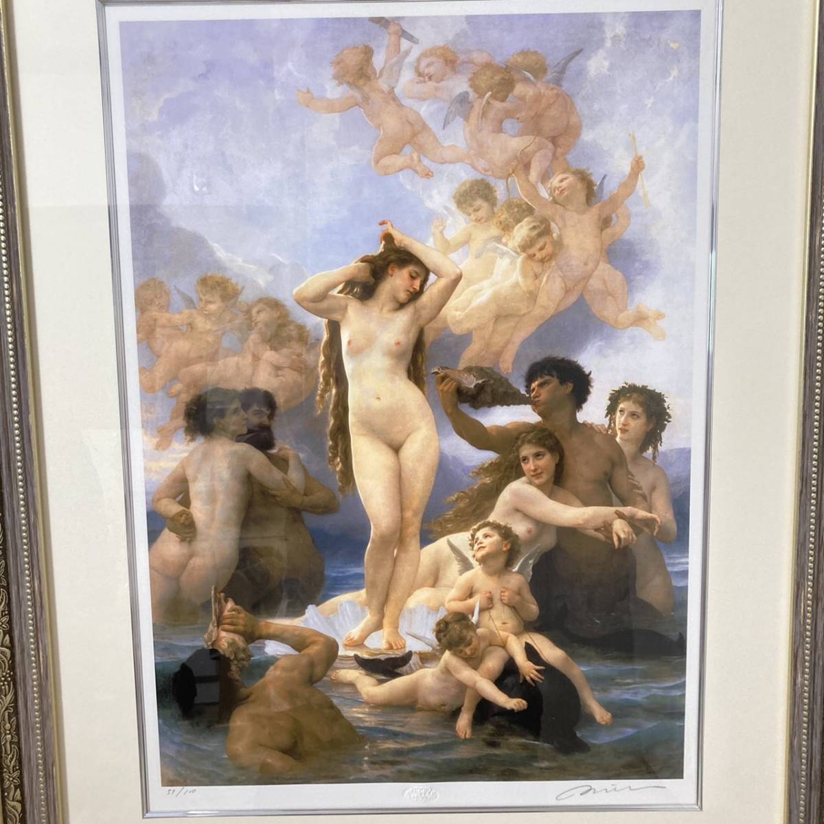 ウィリアム・アドルフ・ブグロー ヴィーナスの誕生 William Adolph Bouguereau The Birth of Venus リトグラフ 100部限定 Studio Art Walkの画像2