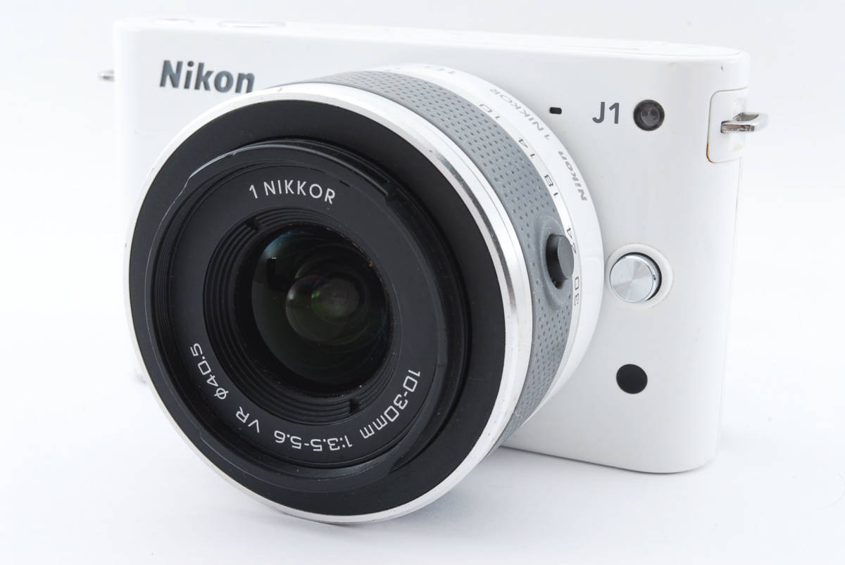 ニコン Nikon 1 J1 ミラーレス デジタル カメラ ホワイト 白 レンズ