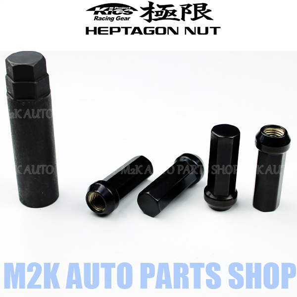 キョーエイ ホイールナット 極限 24個 国産 KYO-EI HPF1B4 L42 ブラック ナット P1.5 19 21HEX 42mm ロックナット 日本製_画像2