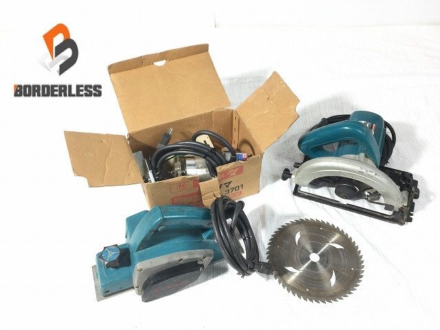 送料無料☆彡DIY3点セット】 makita マキタ 100V 丸ノコ トリマー 3701