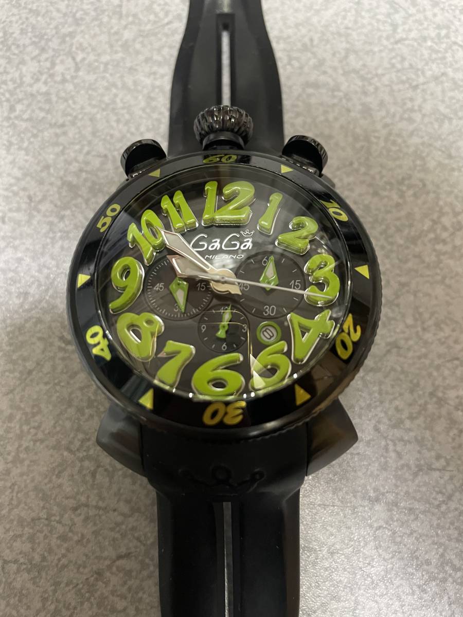 Gagamilano Chronograph 48 Green x Black Operation подтверждена