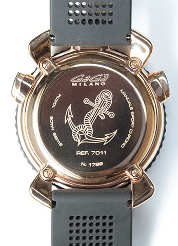 【美品】 GaGaMILANO ガガミラノ メンズ クォーツ 腕時計 クロノ スポーツ 45mm 7011.01 (5714)の画像5