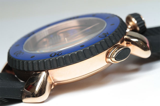 【美品】 GaGaMILANO ガガミラノ メンズ クォーツ 腕時計 クロノ スポーツ 45mm 7011.01 (5714)の画像4