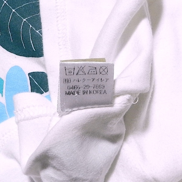 Halekuai Le’a ハレクーアイレア フラ Tシャツ タンクトップ ノースリーブ 花柄 白 L サイズ_画像9