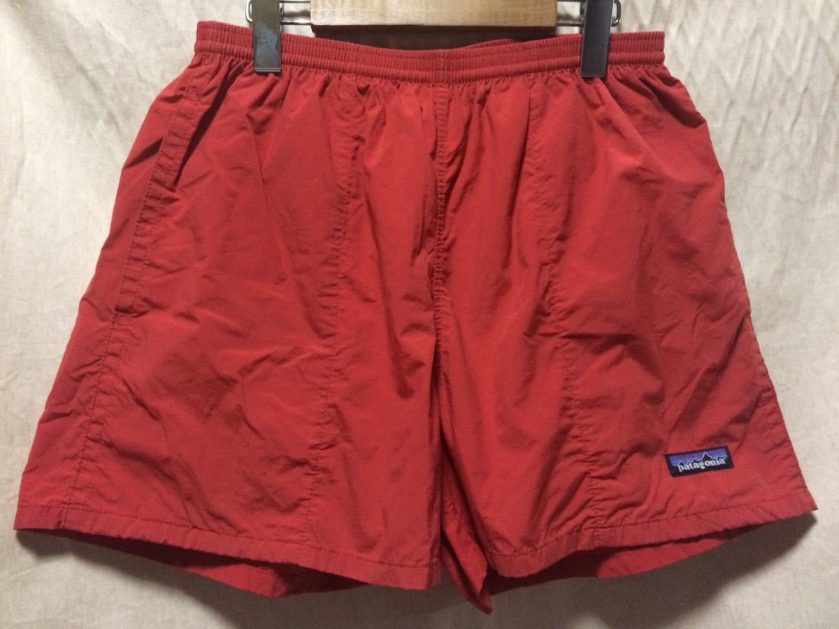 美品 Patagonia SP01 バギーズショーツ M 朱色オレンジ 廃番希少品 ショートパンツ