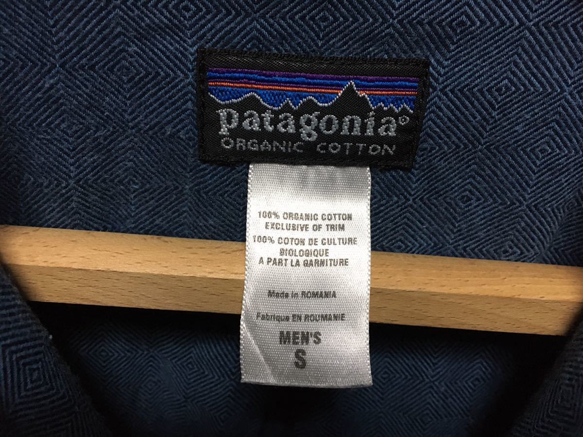 patagonia ピマコットンシャツ S 廃番希少品 ワークシャツ F5 総柄 小紋 エスニック ネルシャツ_画像7