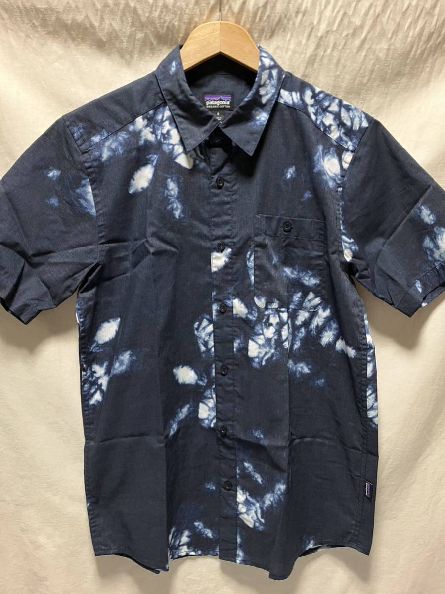 極美品 patagonia ゴートゥシャツ S GOTO 半袖シャツ 海亀 ウミガメ 亀 タイダイ アロハ surf 廃番希少品 pataloha ゴートゥー go to 2351