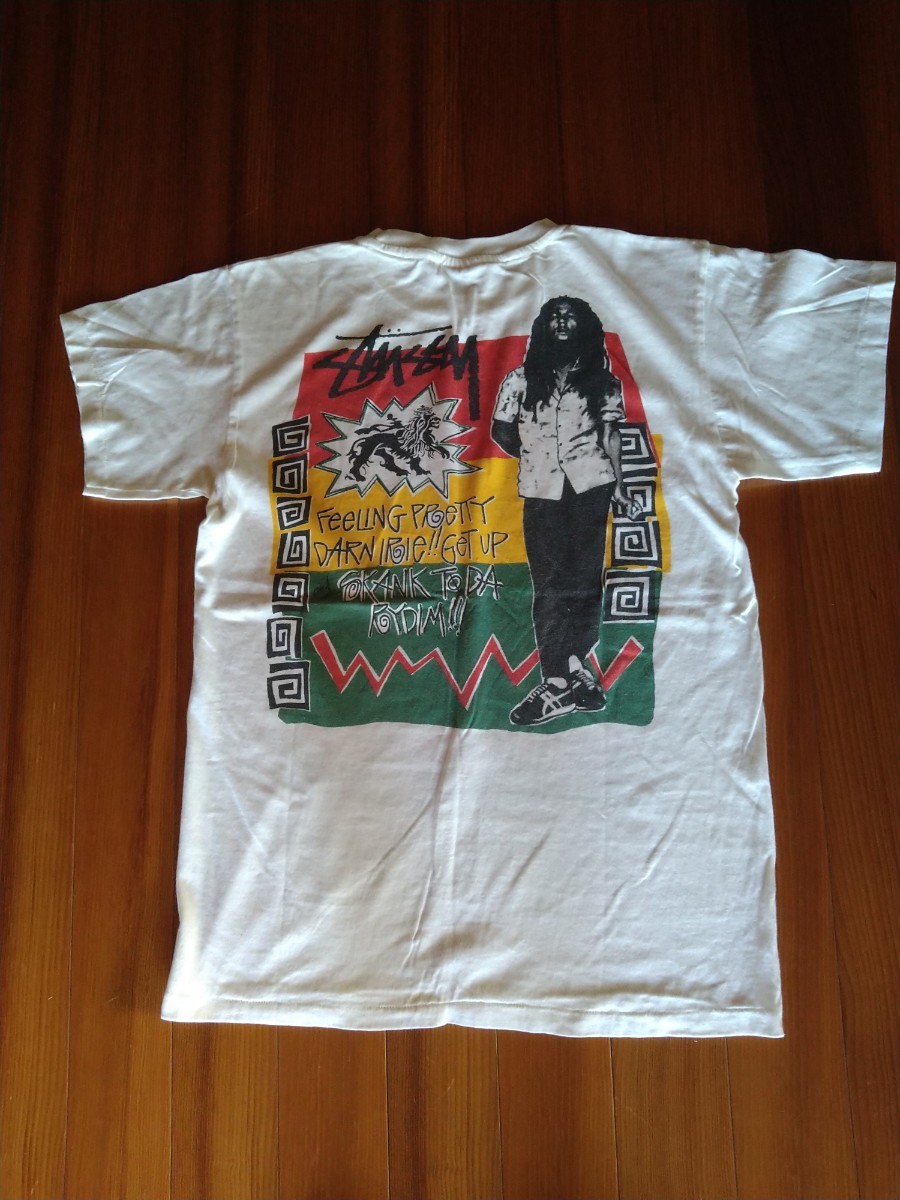 奇跡のデッドストック！社外タグ!新品未使用未着用品! 80s STUSSY BOB MARLEY TEE_画像3