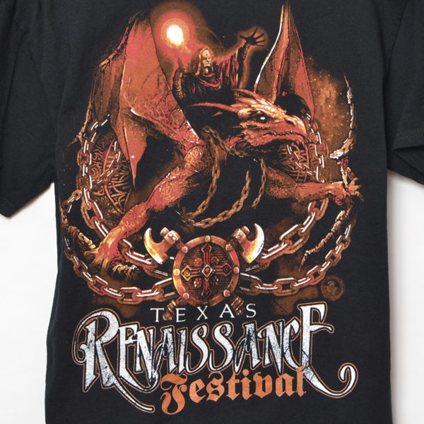 GS5596 TEXAS RENAISSANCE FASTIBAL Tシャツ M 肩47 メール xq_画像3