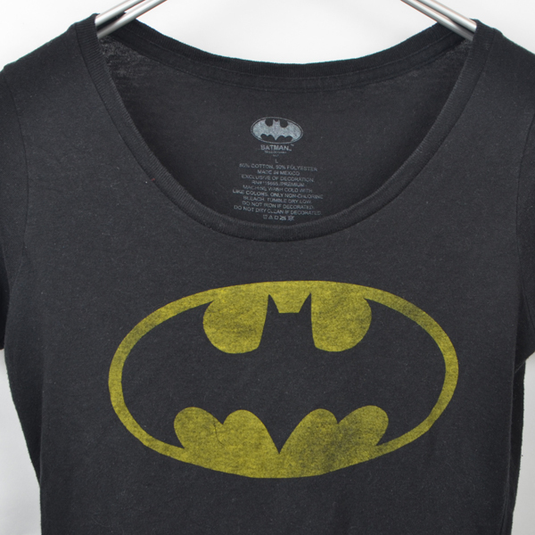 GS3054 バットマン BATMAN Tシャツ レディース L 肩36 メール便発送可 xq_画像3