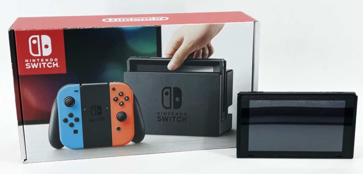 中古ゲーム機 Nintendo Switch HAC-001 初期型 2018年製 本体と外箱のみ ニンテンドースイッチ