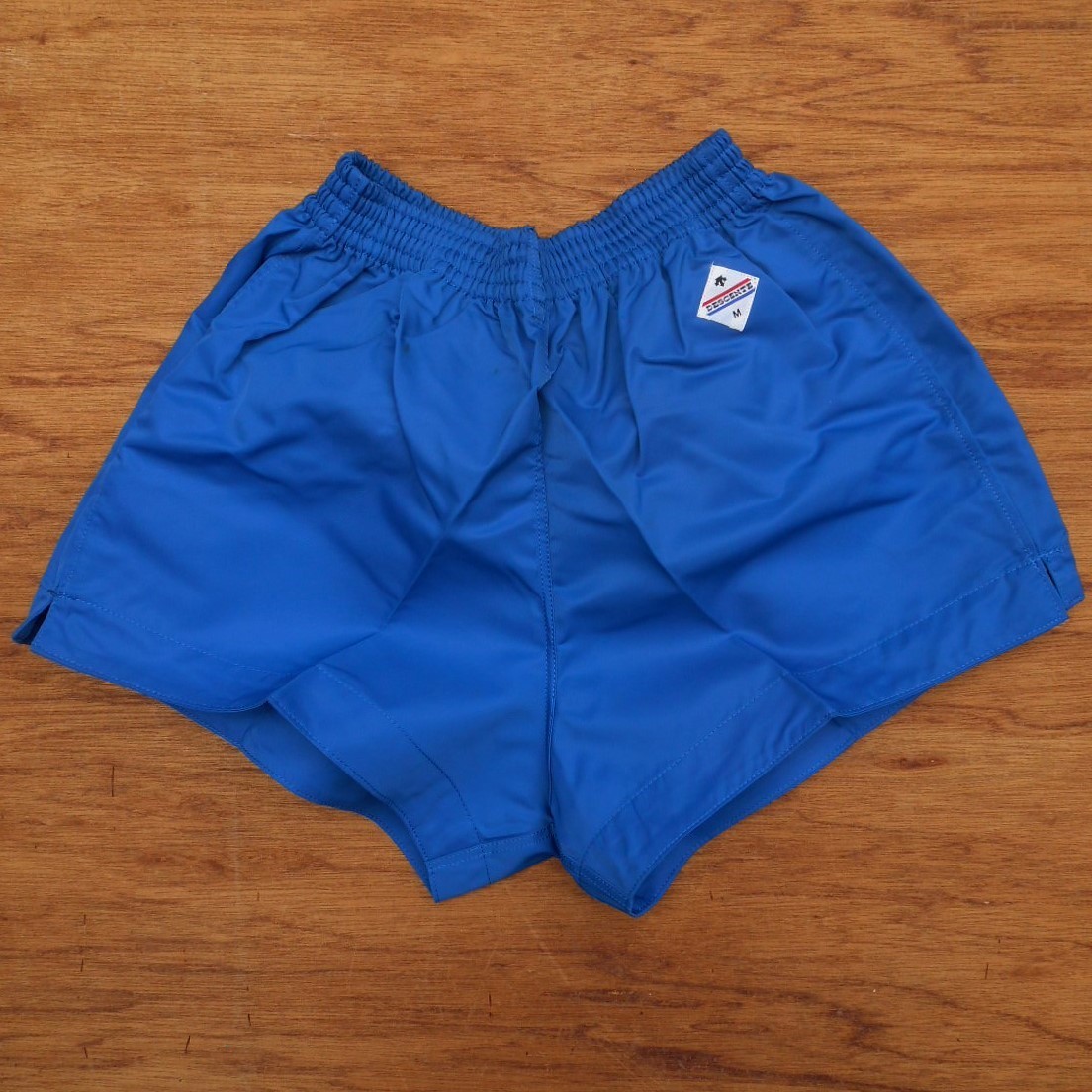 未使用 '80s DESCENTE デサント M ブルー 青 ナイロン 光沢 未使用 '80s DESCENTE デサント M ブルー 青 ナイロン 光沢