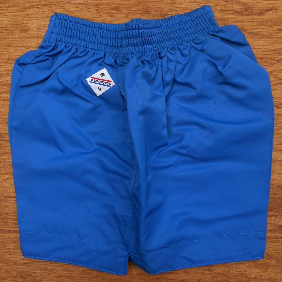未使用 '80s DESCENTE デサント M ブルー 青 ナイロン 光沢 未使用 '80s DESCENTE デサント M ブルー 青 ナイロン 光沢