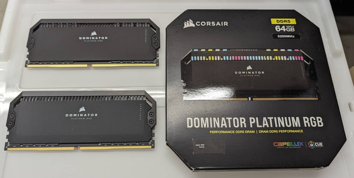 人気沸騰】 PLATINUM DOMINATOR デスクトップPC用メモリ DDR5-5200MHz