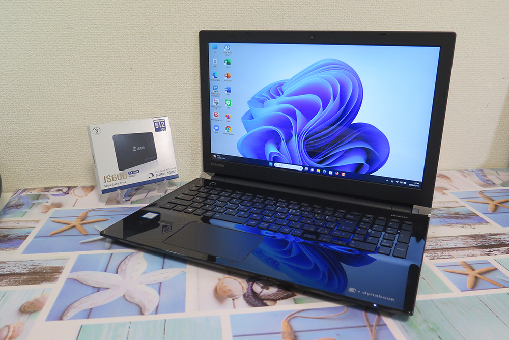 フルHD【高速Core i7(第7世代)☆メモリ8GB+爆速新品SSD512GB】東芝T75