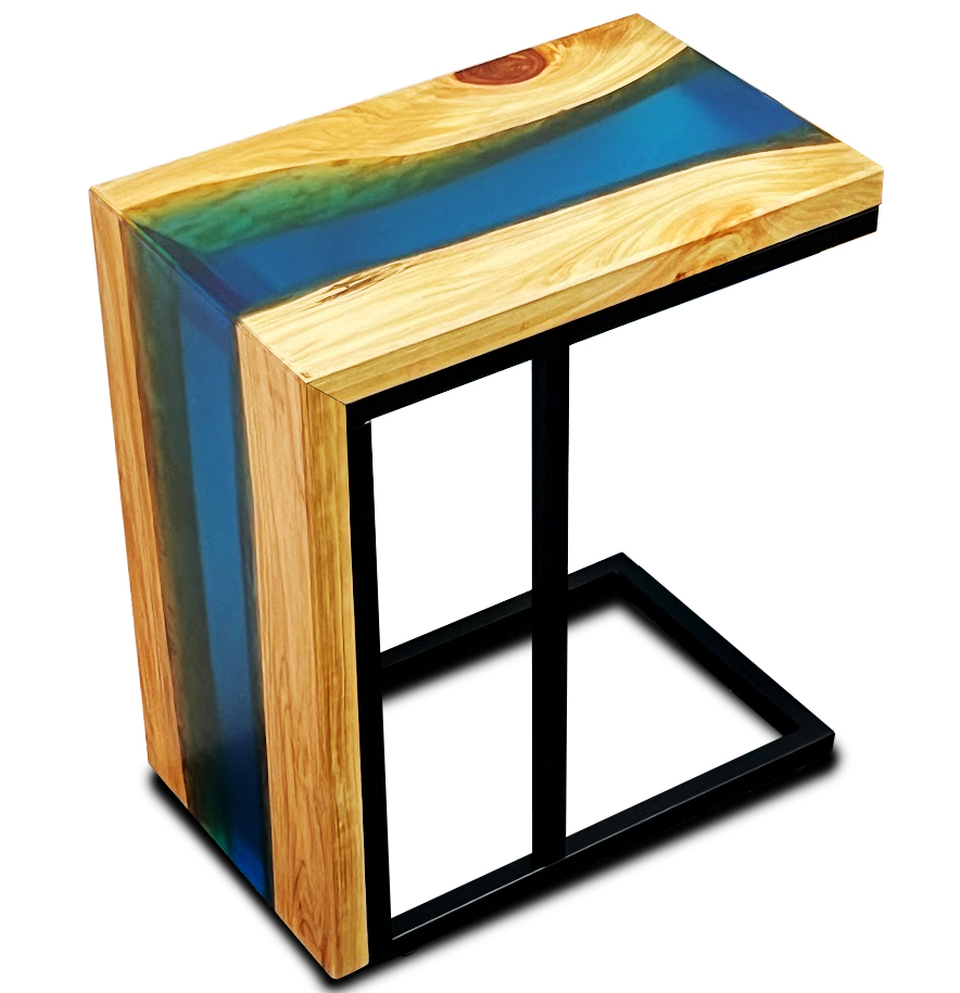 返品交換不可 無垢板 ひのき 檜 天然木 サイドテーブル ソファー