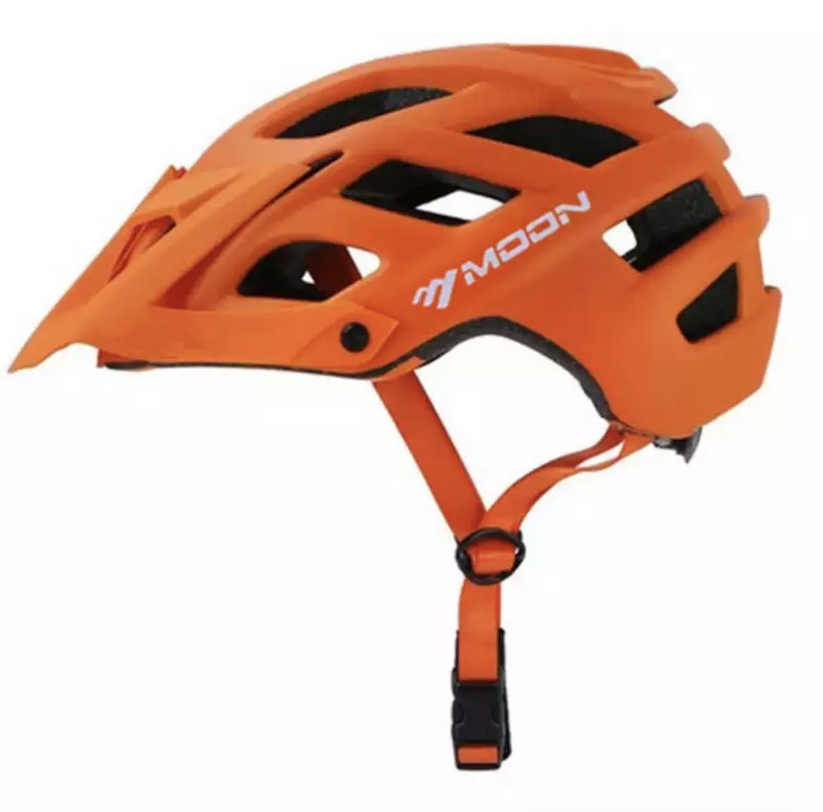 即決# Mサイズ オレンジ 自転車ヘルメット マウンテンバイク サイクリング 自転車 スポーツ アウトドア スケートボード ローラースケー