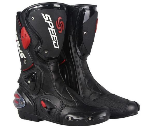 新入荷 PRO SPEED オートバイ レーシングブーツ バイク用ブーツ 靴 ブラック サイズ45 27.5-28cm_画像1