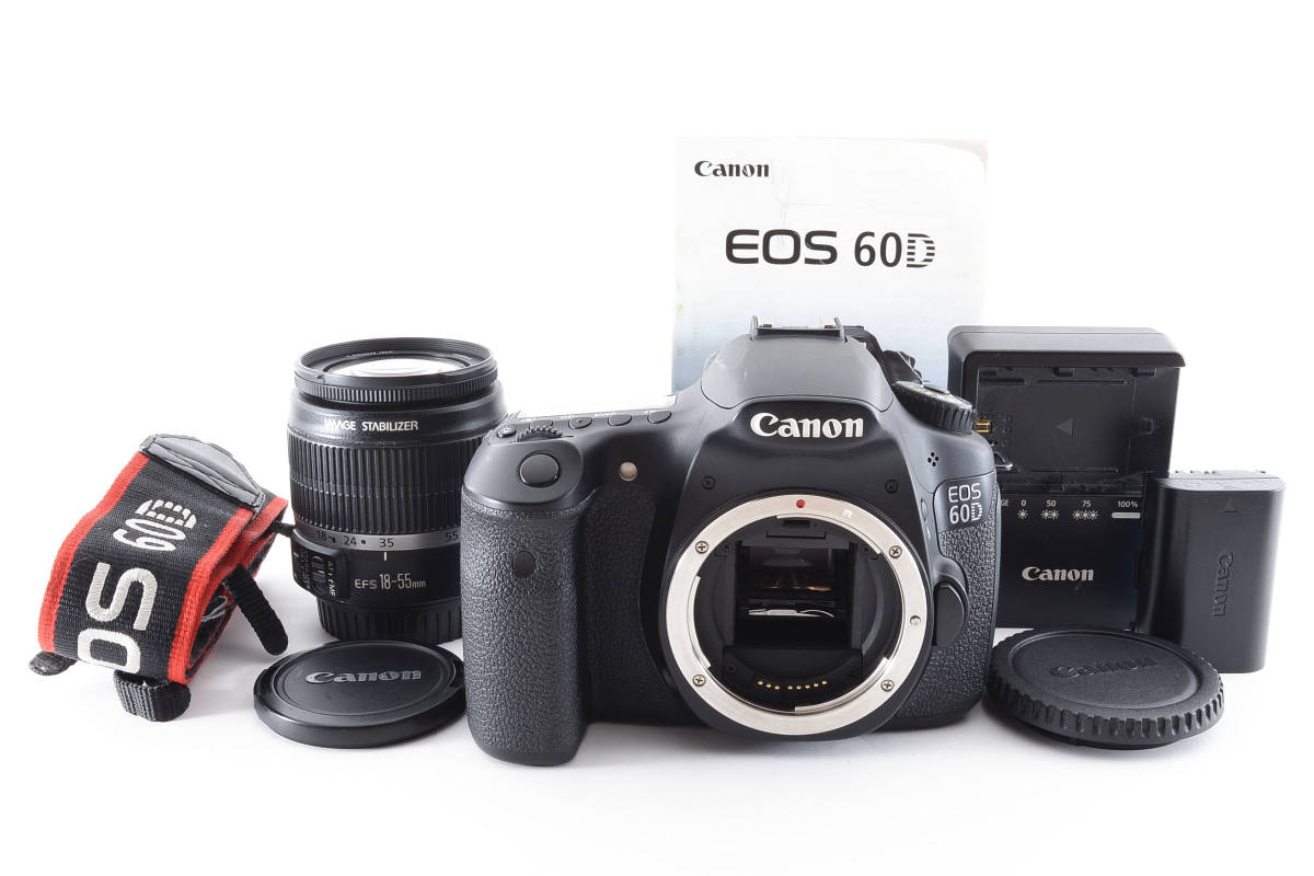人気沸騰】 f/3.5-5.6 18-55mm EF-S + 60D EOS キャノン Canon IS