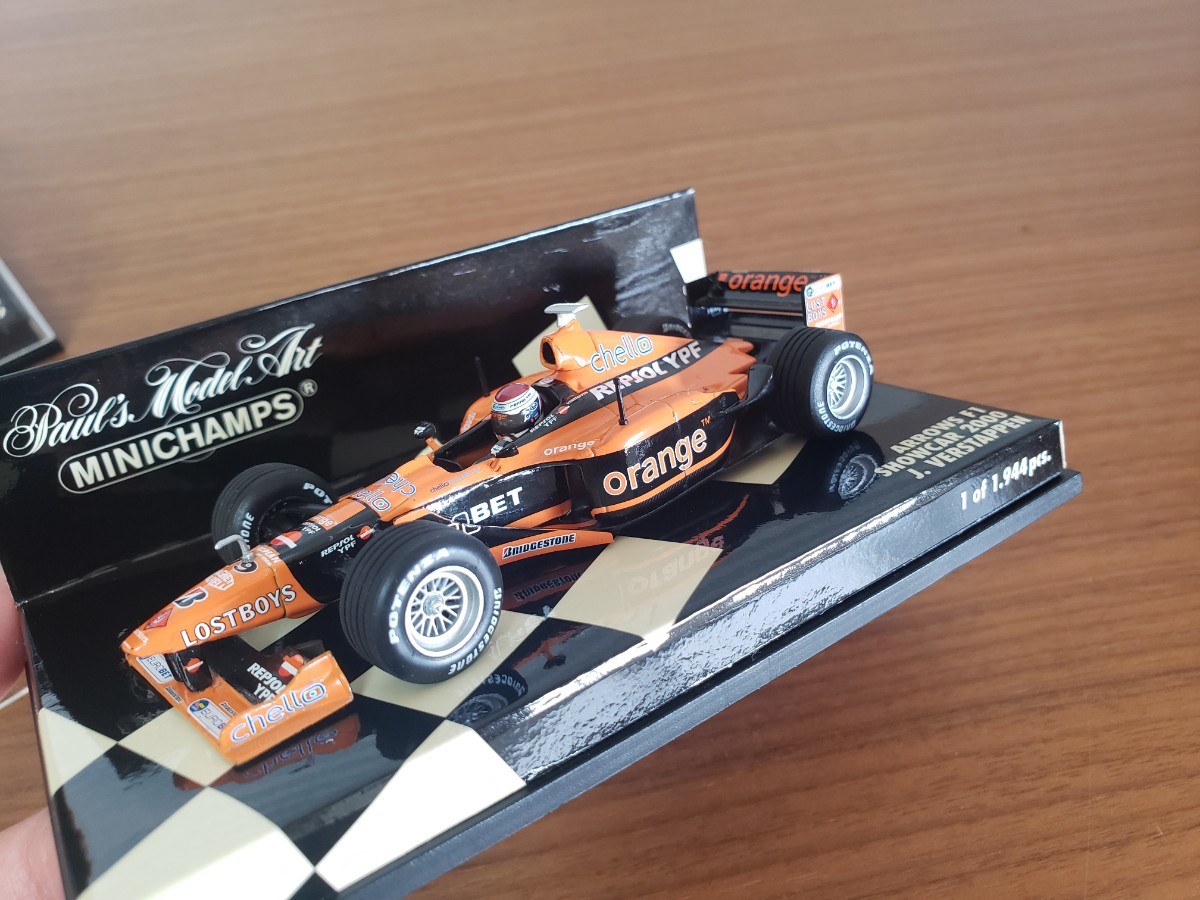 MINICHAMPS 1/43 ARROWS A20 T.TAKAGI 1999 / ARROWS F1 SHOWCAR 2000 J.VERSTAPPEN ミニチャンプス　アローズ　F1 ミニカー　 _画像6