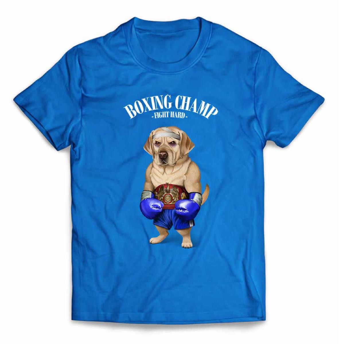 ラブラドールレトリバー 犬 いぬ ボクシング チャンピオン 筋肉 筋トレ Tシャツ 