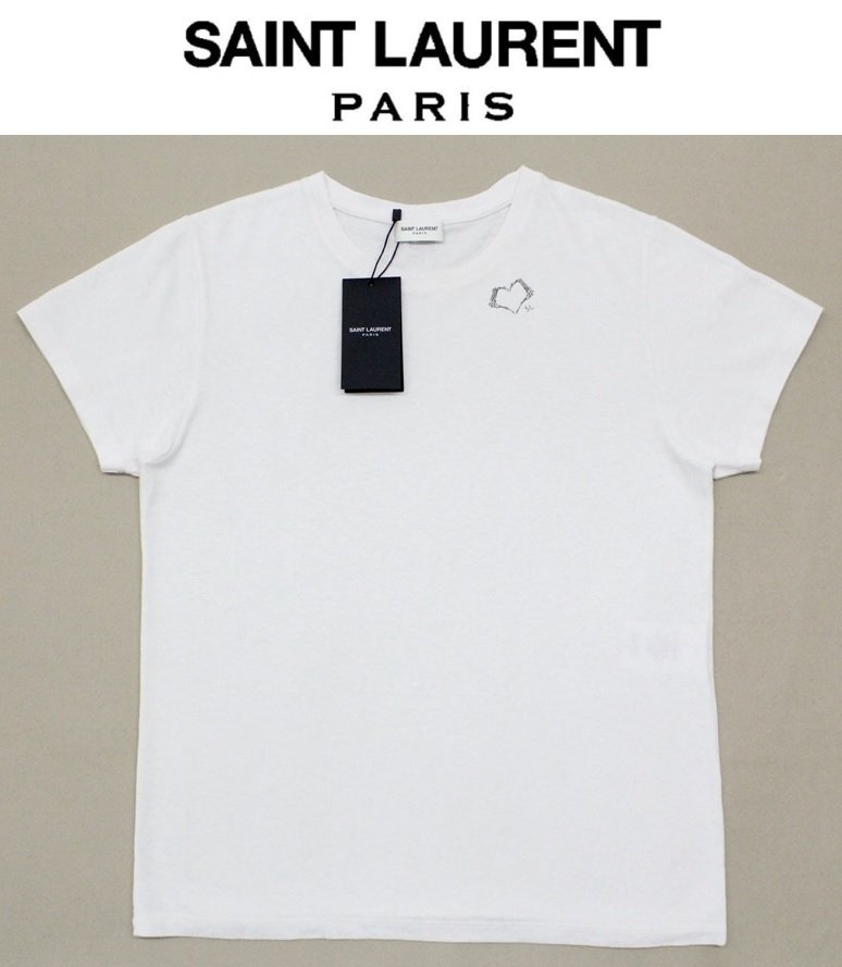 Saint Laurent ハート Tシャツ L-