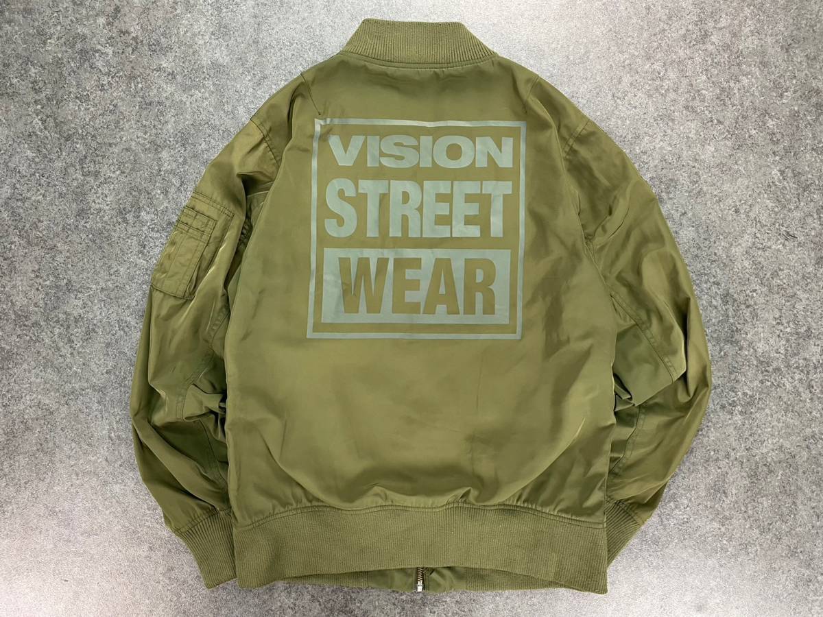 Wj910 正規品VISION STREET WEAR ヴィジョンストリートウェアMA-1