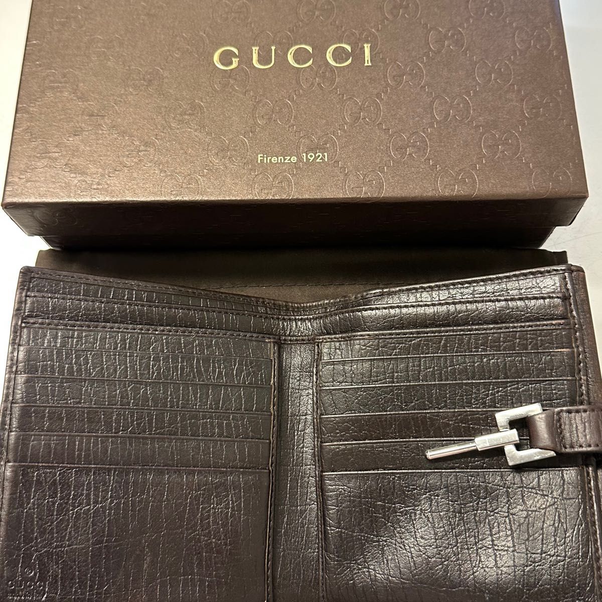 GUCCI GGキャンバス シェリー 2つ折り財布 131849・3661