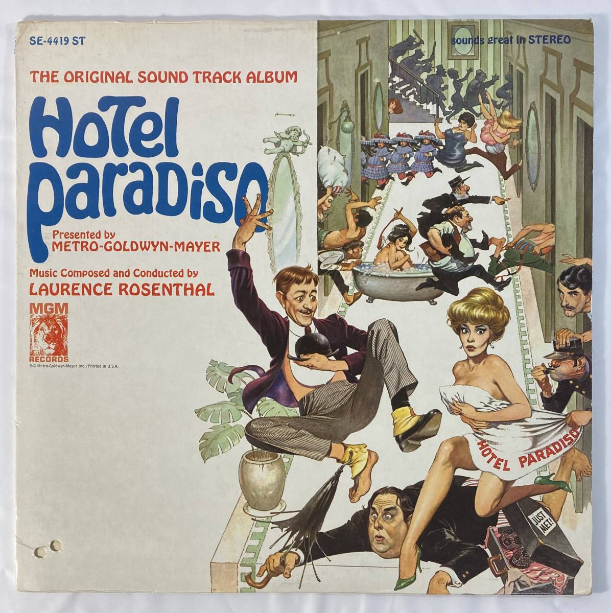  hotel *palatiso(1966) Lawrence * Rosenthal rice record LP MGM SE-4419 ST STEREO Cutout