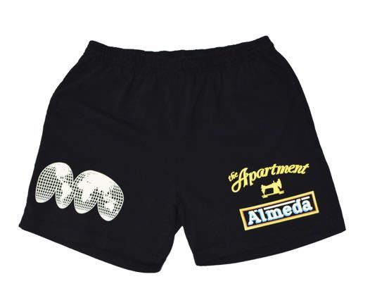 送料無料 新品 L The Almeda Club The Apartment Hemisphere Shorts Black ブラック 黒 アルメダクラブ アパートメント ショーツ_画像2