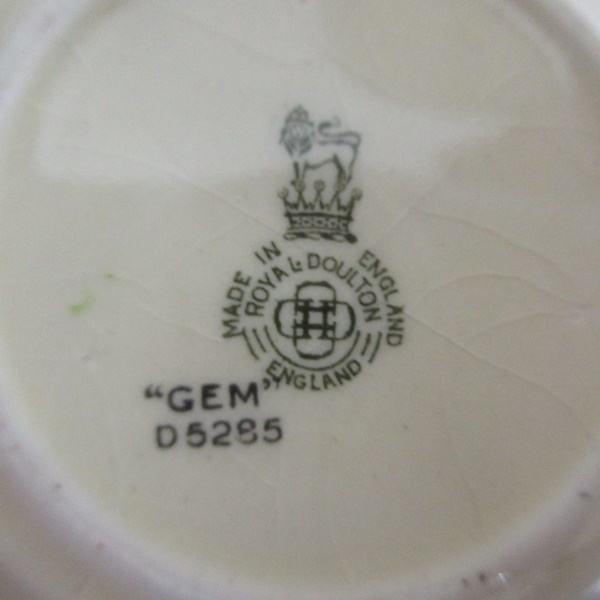 イギリス Royal Doulton ロイヤルドルトン GEM カップアンドソーサー ディスプレイ用 1930年頃 アンティーク 英国製 tableware 1130sc_画像9