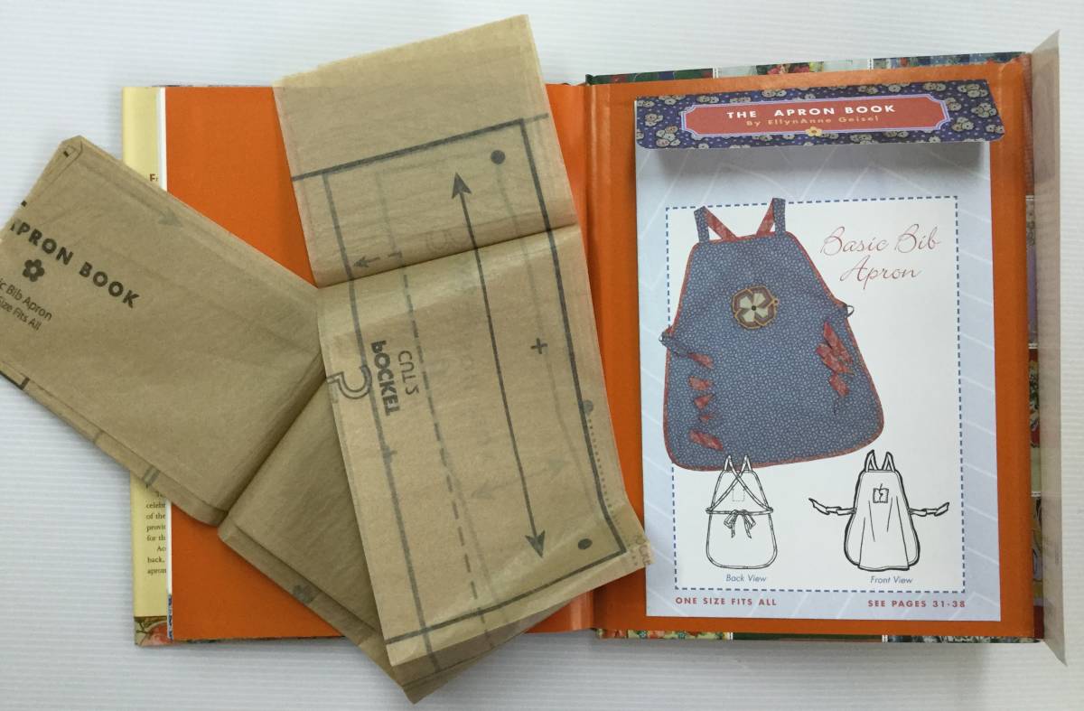 送料無料■ARTBOOK_OUTLET■R2-047★エプロンブック パターン付き THE APRON BOOK Elly Anne Geisel アンティーク復刻 BIB APRON PATTERN