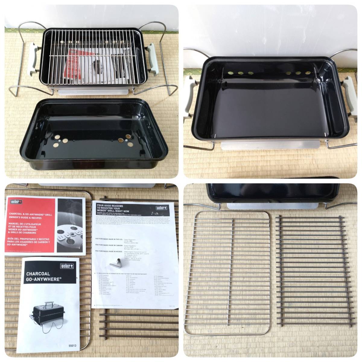 未使用 WEBER ウェーバー ゴーエニウェア チャコール グリル Go