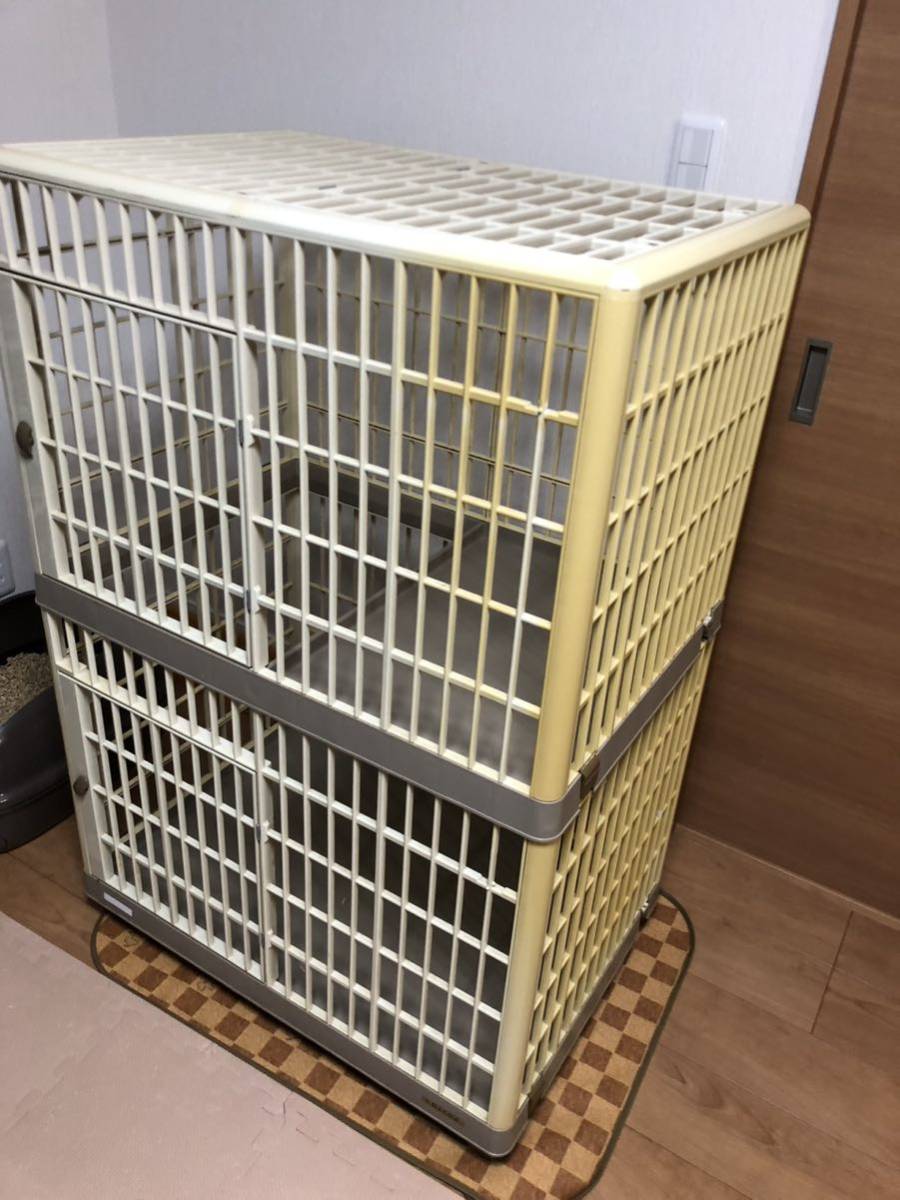 猫 ケージ 2段 PLA CAGE プラケージ キャットケージ アイリスオーヤマ