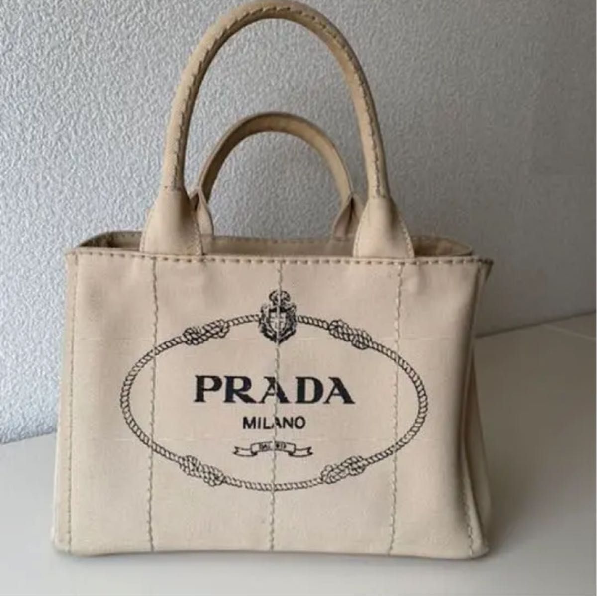 PRADA プラダ カナパ S ベージュ｜Yahoo!フリマ（旧PayPayフリマ）