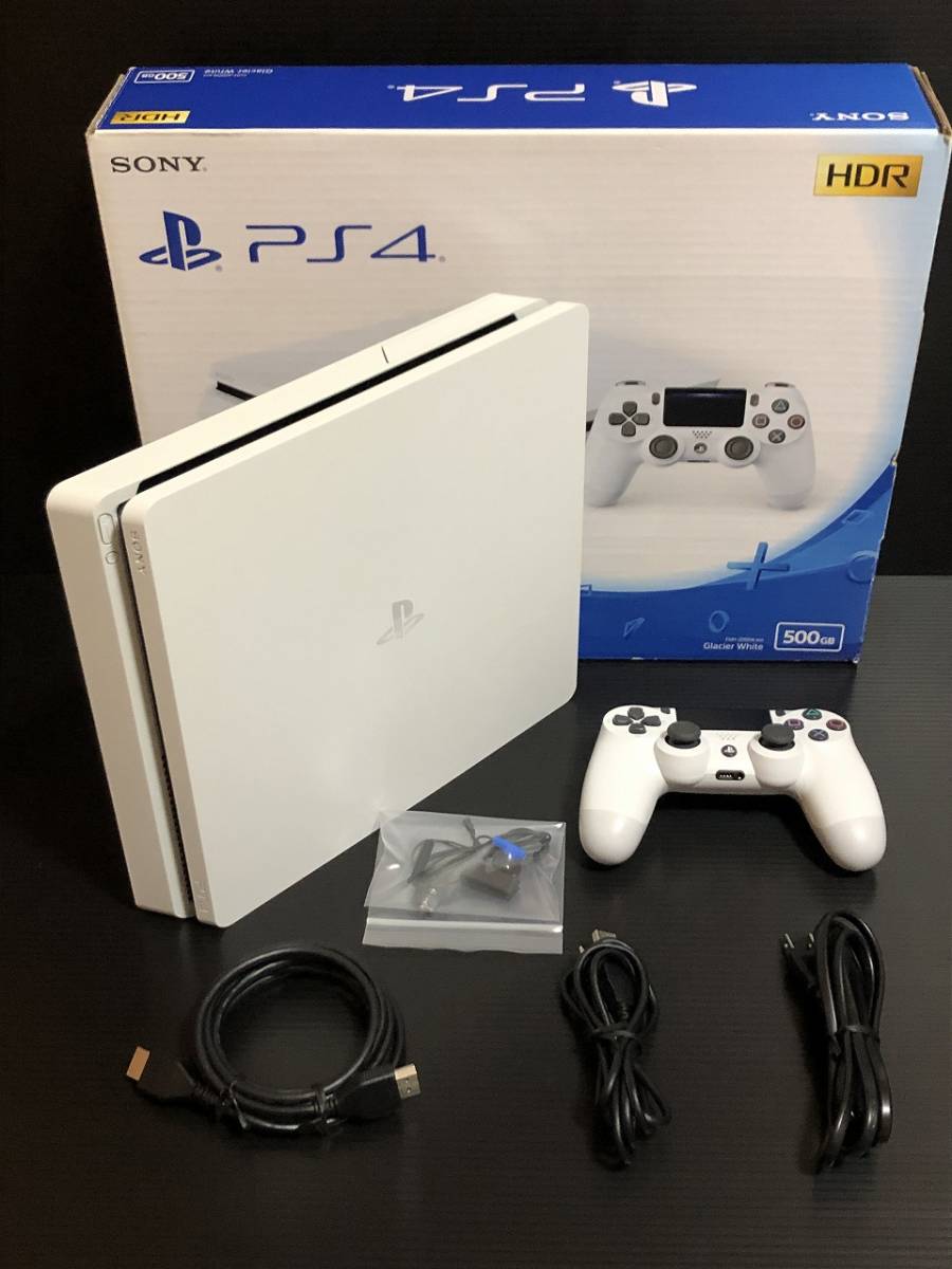 PS4 本体 FW9.00以下 中古 良品 500GB CUH-2200A グレイシャー・ホワイト 動作良好 FW7.02 プレステ SONY 白  38440(PS4本体)｜売買されたオークション情報、ヤフオク! の商品情報をアーカイブ公開