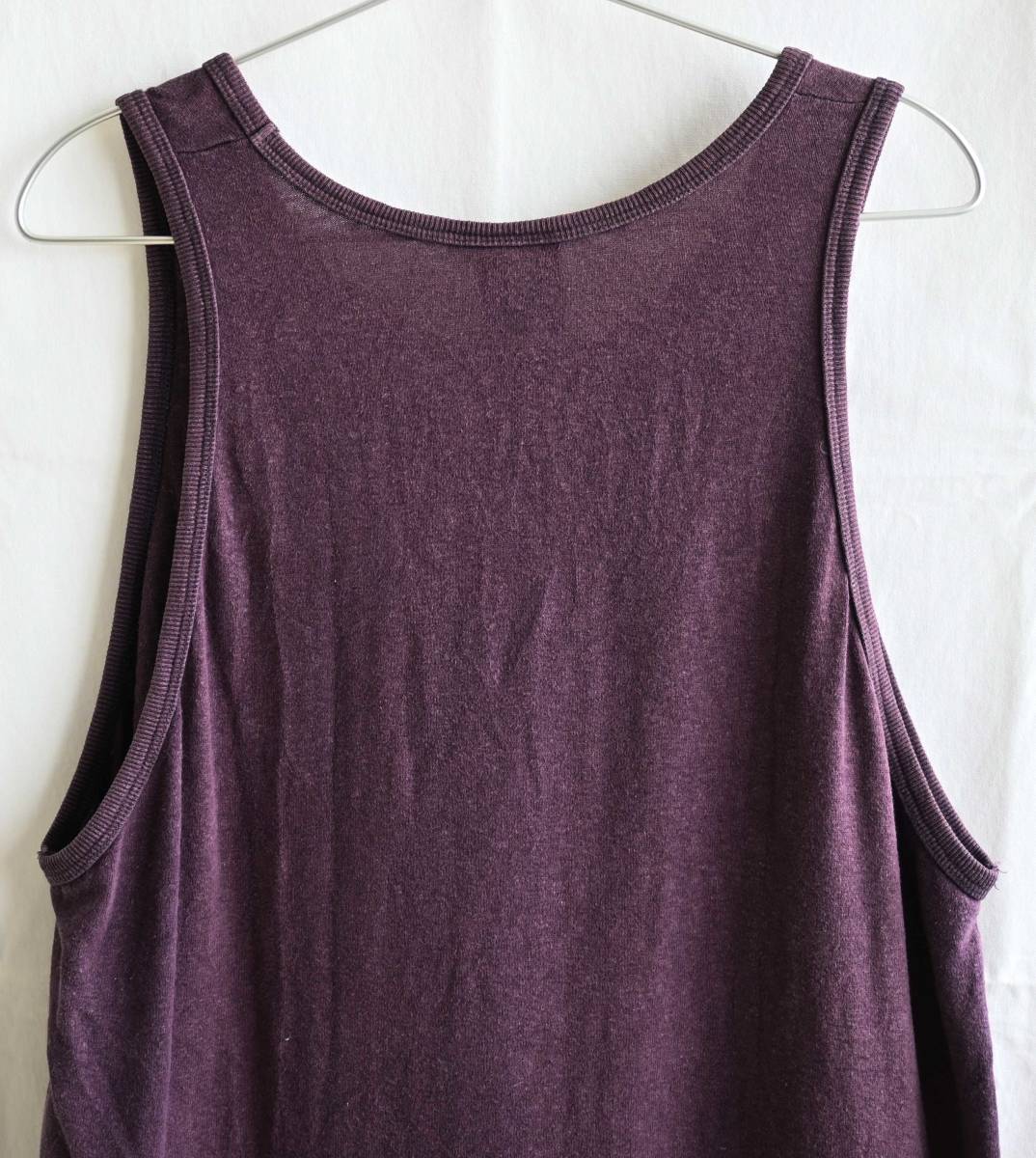  prompt decision [ Vintage / A HOPE HEMP]hemp× cotton over large tank top /M/eg plan to/2000 year about. model / organic / flax 