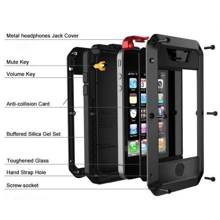 a585 Impact-proof dustproof waterproof case life waterproof heavy duty protection strengthen glass built-in 360° whole surface protection iPhone X for 