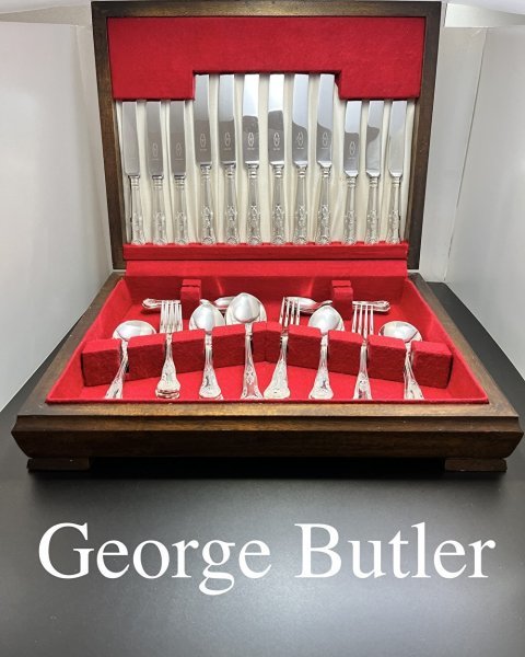 お手頃価格 Butler】キングスパターンのディナーセット 【George 6名用