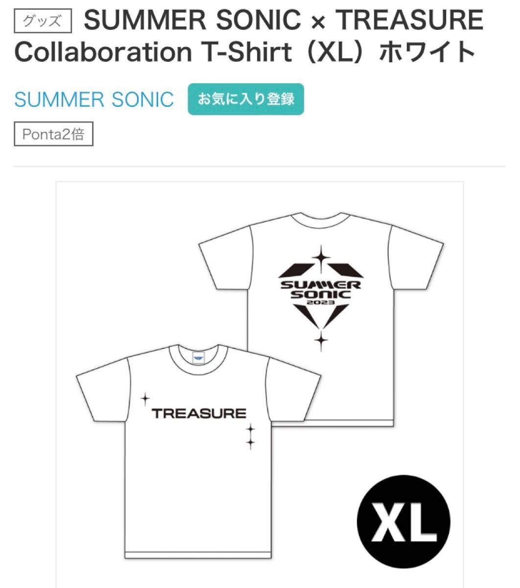 【新品未使用】TREASURE x SUMMER SONIC 2023 公式Tシャツ XLサイズ