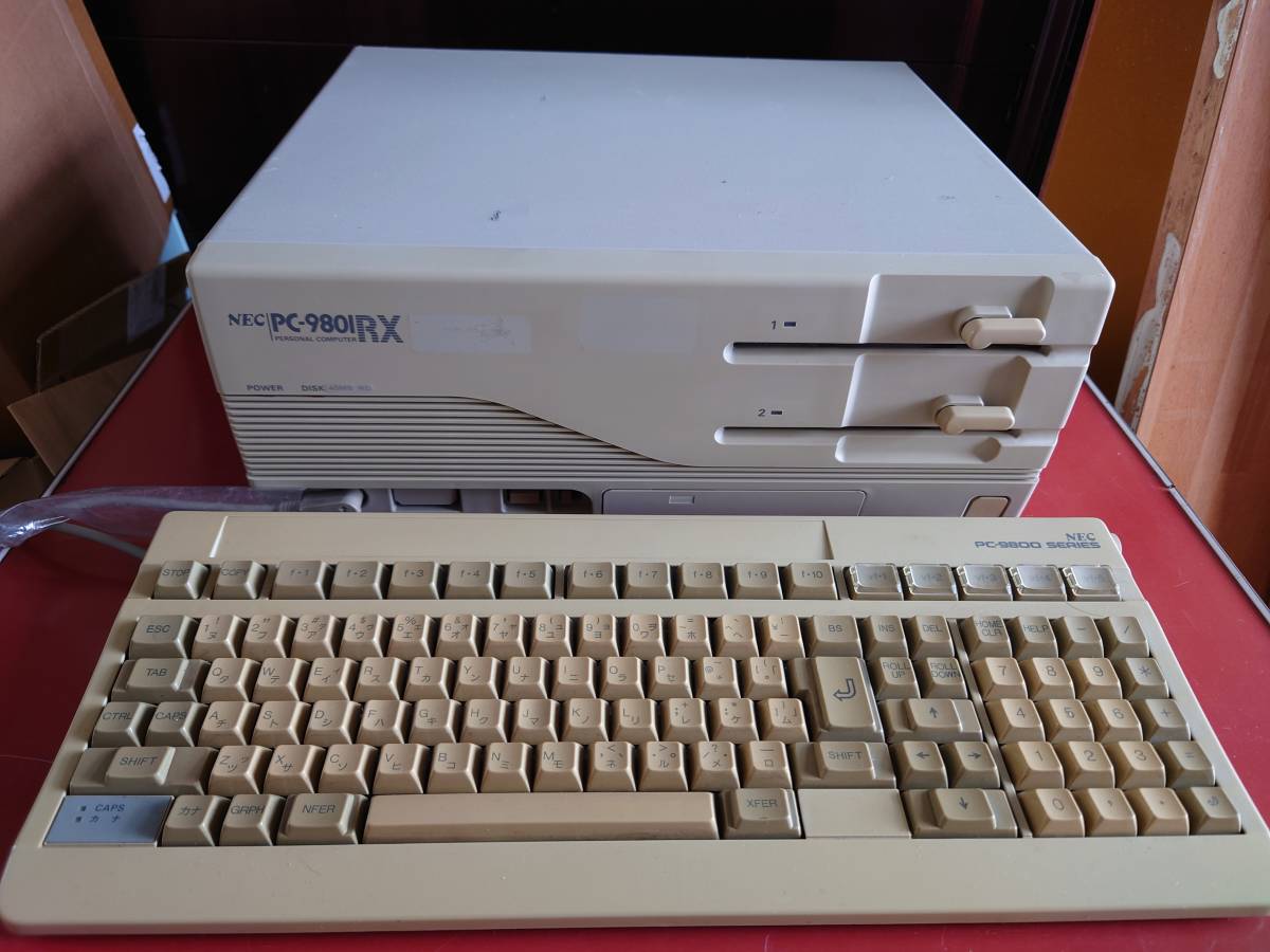 【送料無料/新品】 NEC 【再出品】中古動作品 PC-9801RX2 サウンドオーケストラL + キーボード + デスクトップ