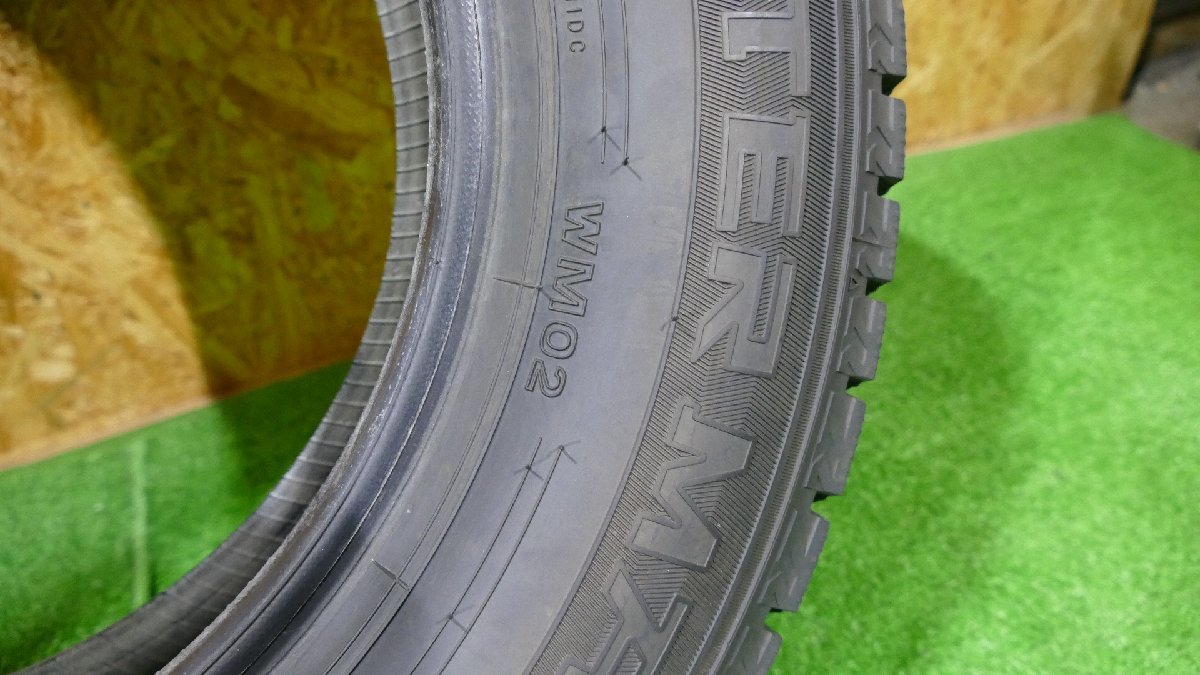 R4345IS ダンロップ ウインターマックス WM02 155/80R13 79Q 13インチ スタッドレス タイヤ 19年製 4本_画像10