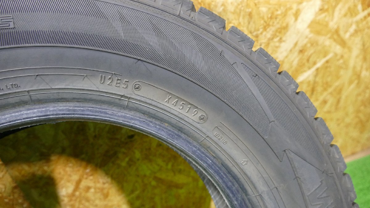 R4345IS ダンロップ ウインターマックス WM02 155/80R13 79Q 13インチ スタッドレス タイヤ 19年製 4本_画像9