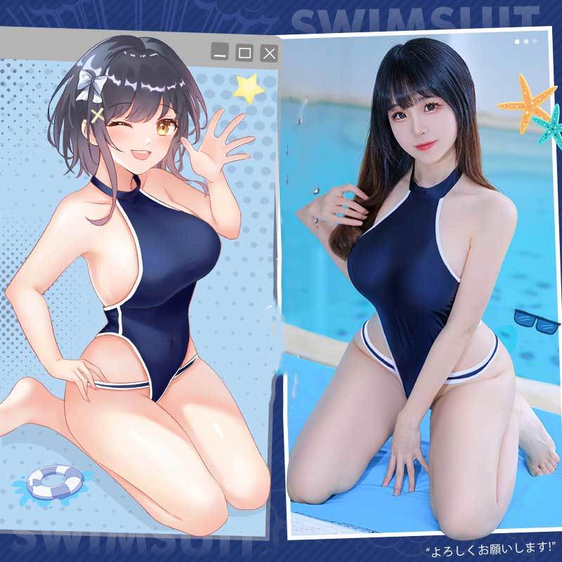 競泳水着　コスプレ　ハイレグ　レオタード　セクシーランジェリー　オープンクロッチ