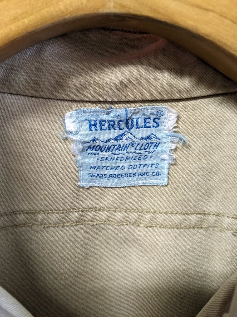 s HERCULES マウンテンクロス ワークシャツ ベタシャン SHIRT sears