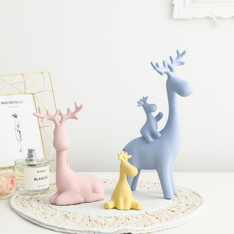  new goods decoration thing ornament deer ... one house present ma Caro n color Home wear pretty living entranceway A type 