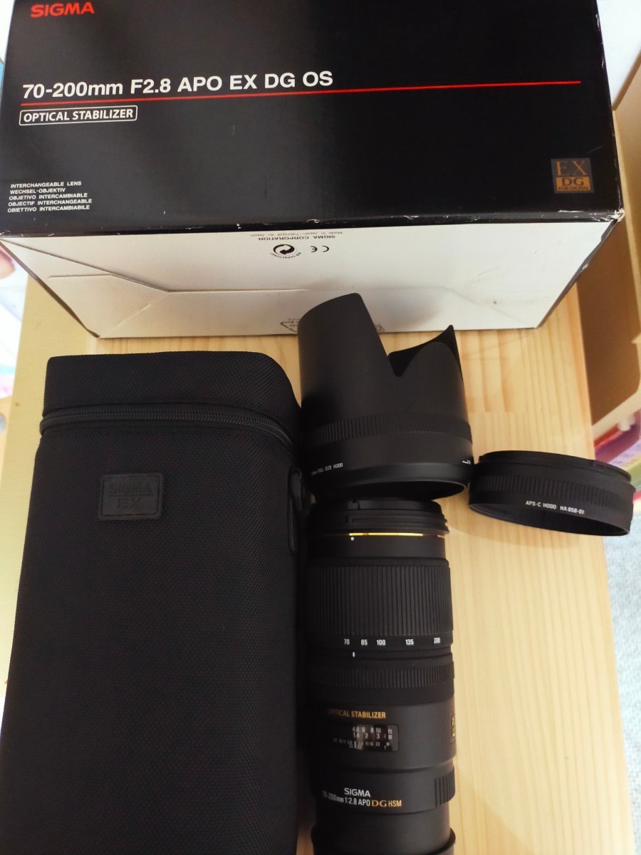 雑誌で紹介された ★美品★ SIGMA シグマ APO 70-200 F2.8 EX DG OS HSM ソニー用 元箱 あり フード 2つ! ソニー、ミノルタ 雑誌で紹介された ★美品★ SIGMA シグマ APO 70-200 F2.8 EX DG OS HSM ソニー用 元箱 あり フード 2つ! ソニー、ミノルタ