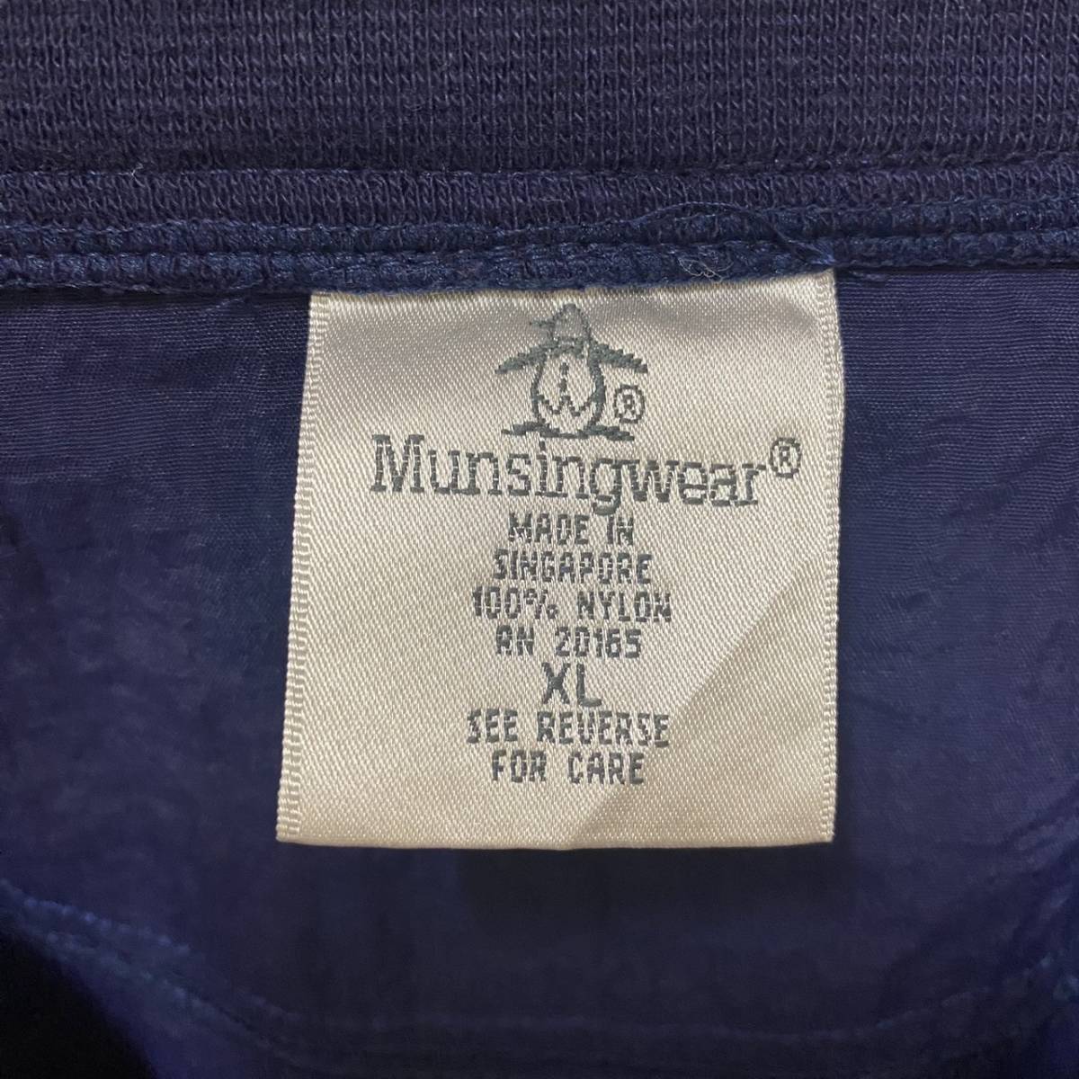 【１円スタート】90′s Munsingwear 良デザイン ナイロンジャケット 古着 ヴィンテージ 海外 アメリカ 輸入 【1712】_画像3