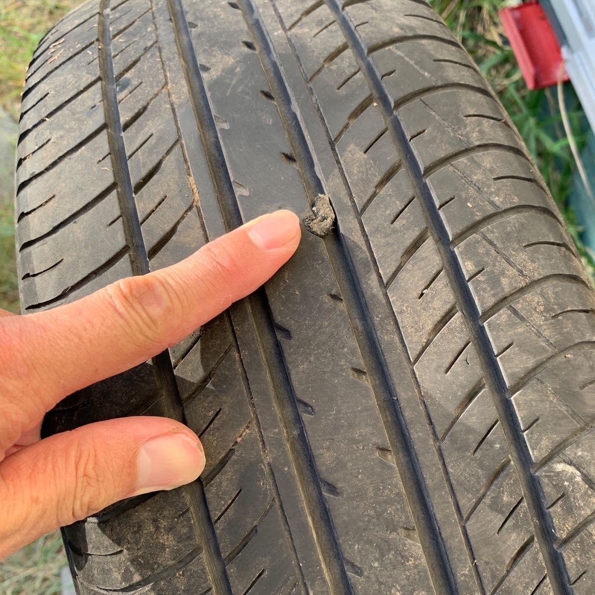 トヨタ 80系 ノア ヴォクシー 純正 16インチ×6J +50 5H114.3 ヨコハマ 205/60R16 1本パンク修理済